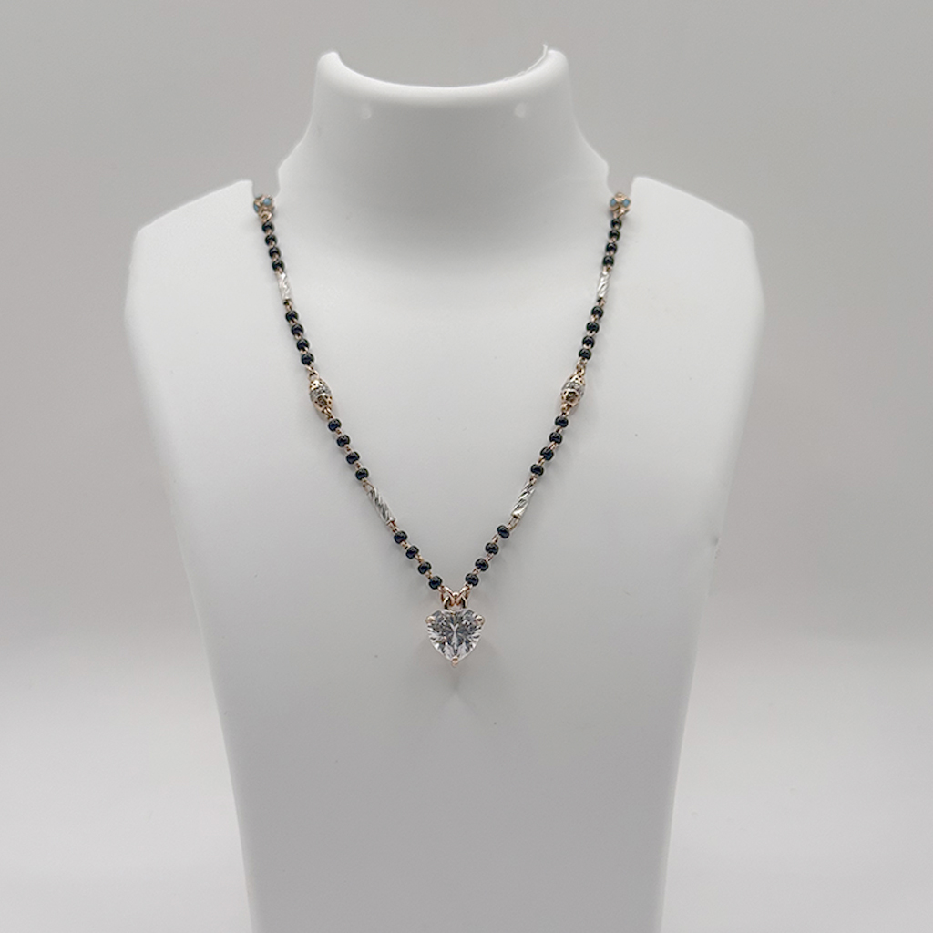 Heart-Shaped Solitaire Mangalsutra