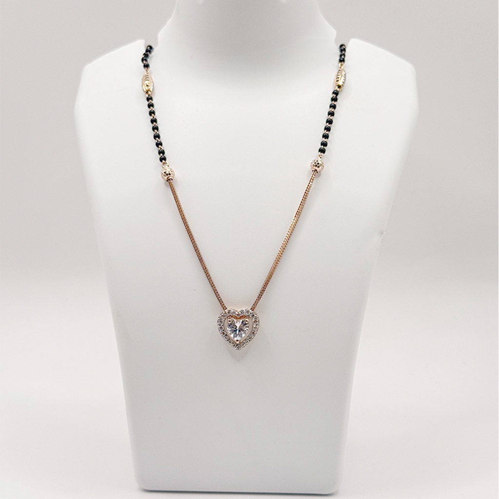 Minimal Oval Solitaire Mangalsutra