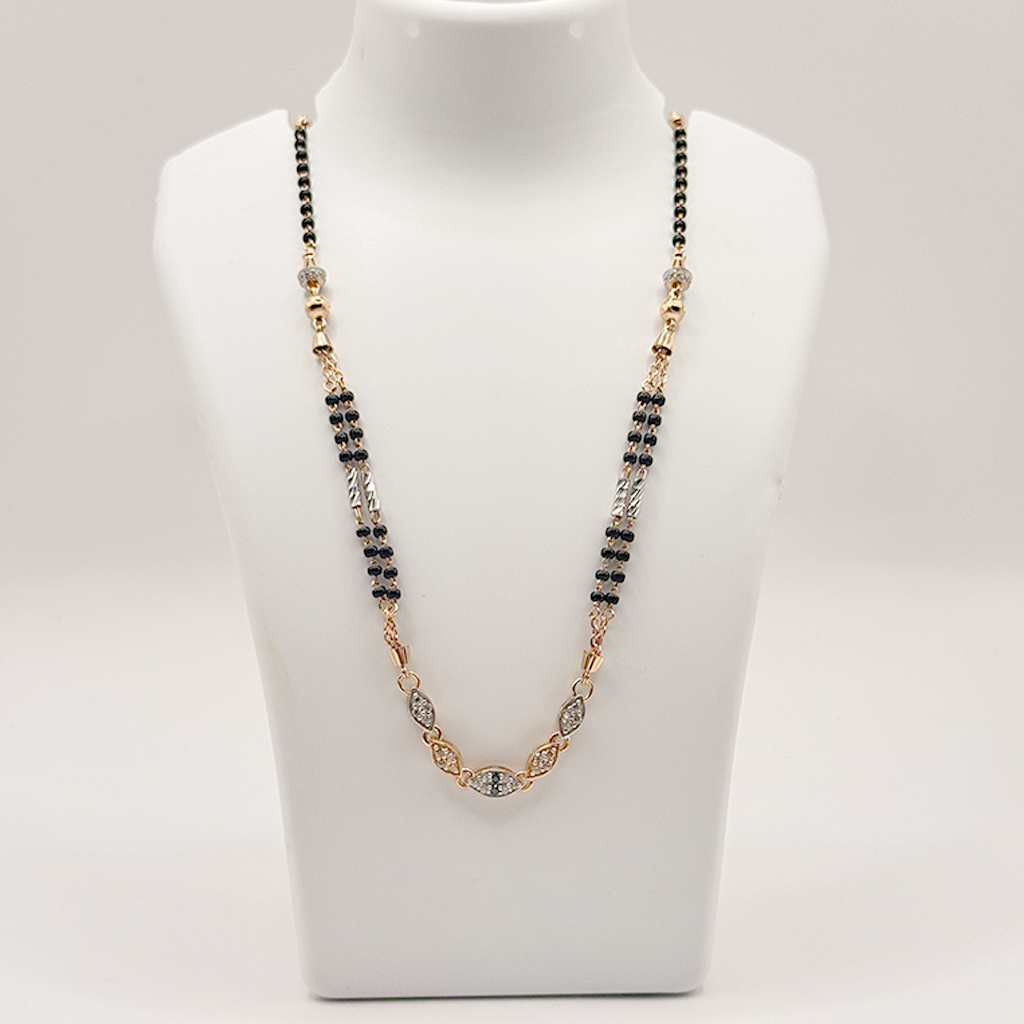 Open Heart Crystal Mangalsutra