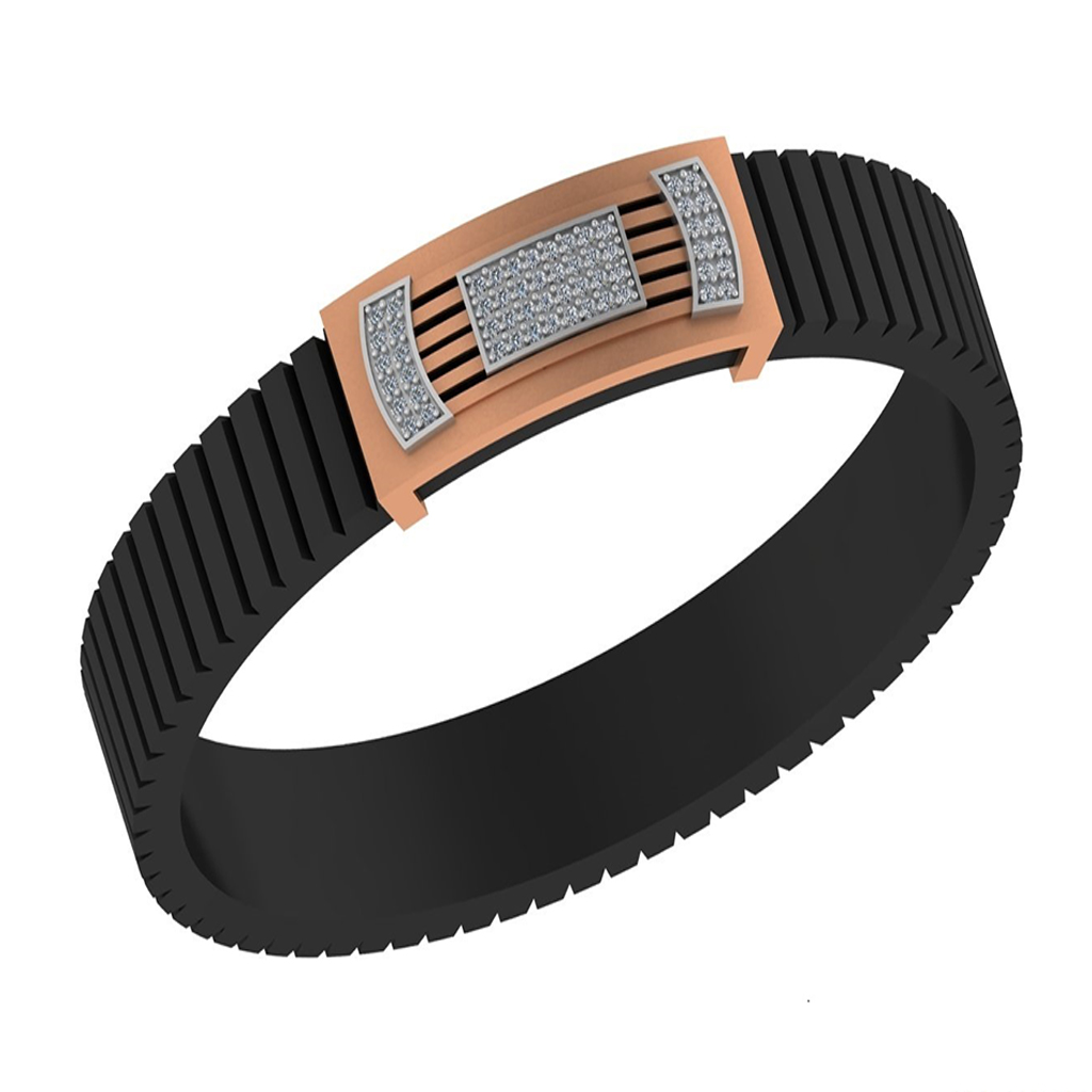 Dual-Curve Diamond Arc Bracelet