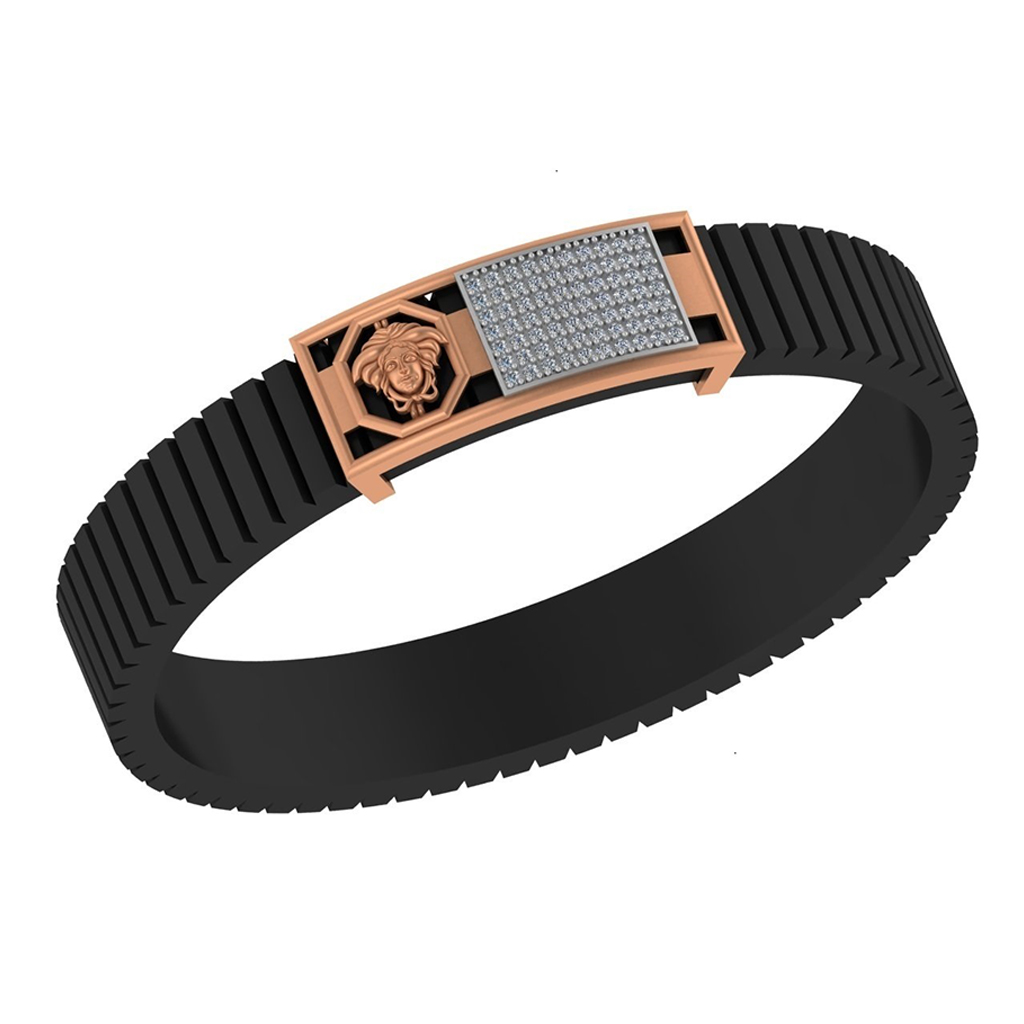 Lion Crest Diamond Regal Bracelet