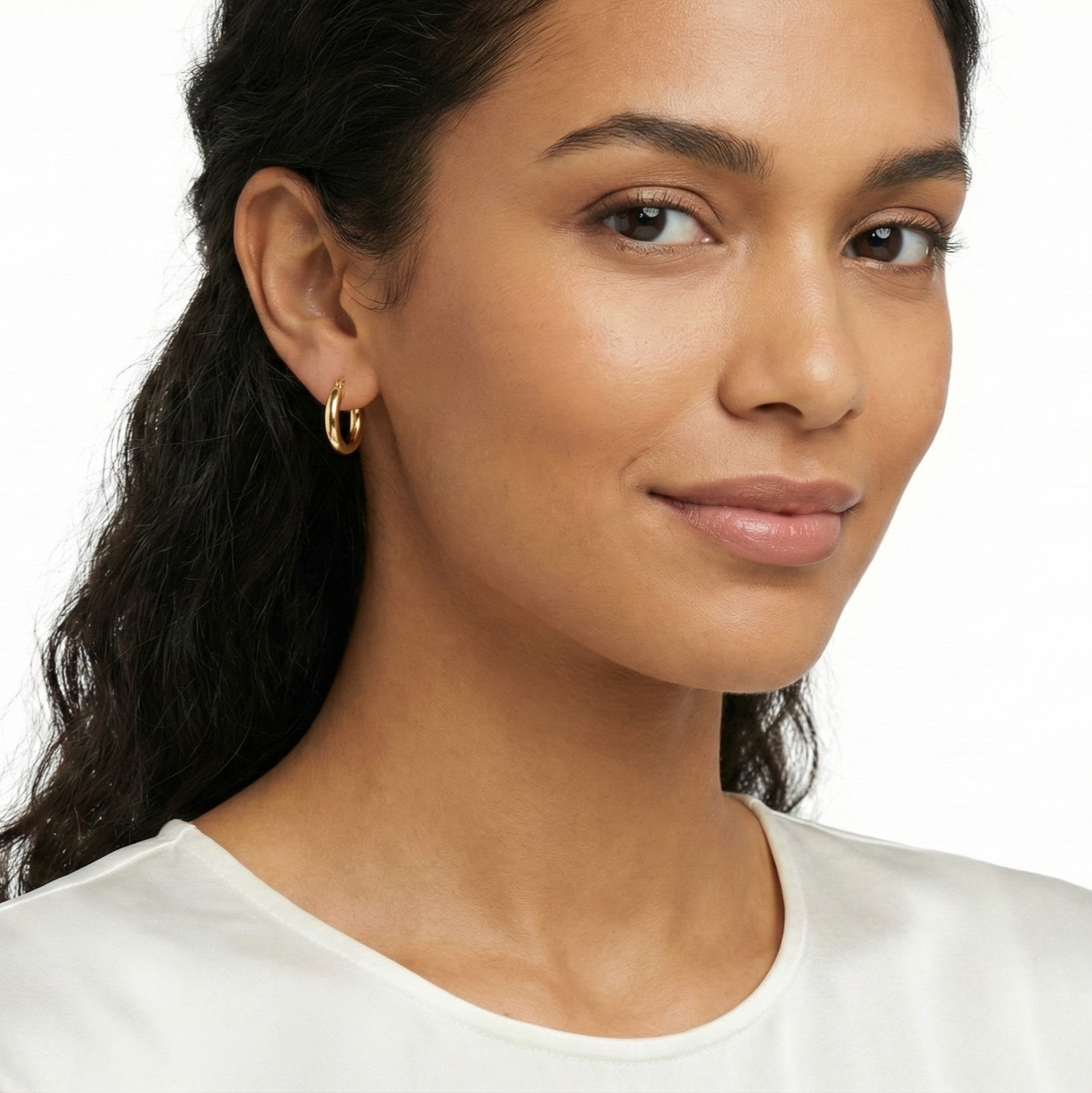 Classic High-Polish Gold Hoop Earrings