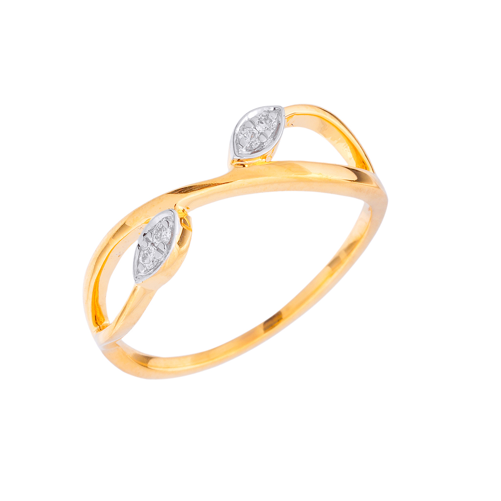 Minimal Marquise Diamond Gold Ring