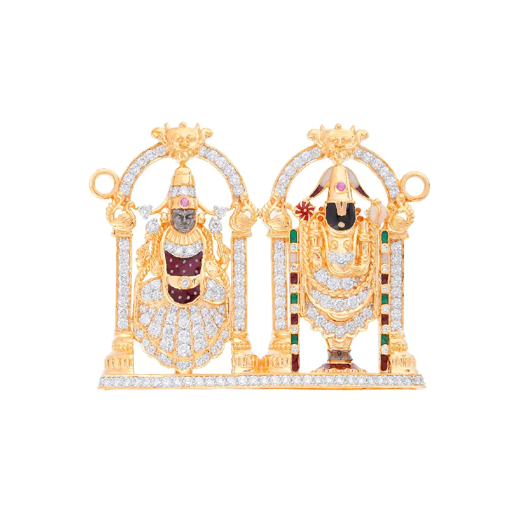 Divine Tirumala Venkateswara &amp; Padmavathi Diamond Frame